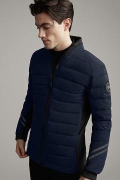 Chamarras Canada Goose Hombre Outlet - HyBridge Chaqueta De Plumas Black Label Azul Oscuro Marino TG1450672